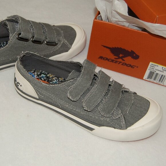 NIB Rocket Dog Gray Canvas Sneakers, US Women Size 6.5 - Picture 3 of 9